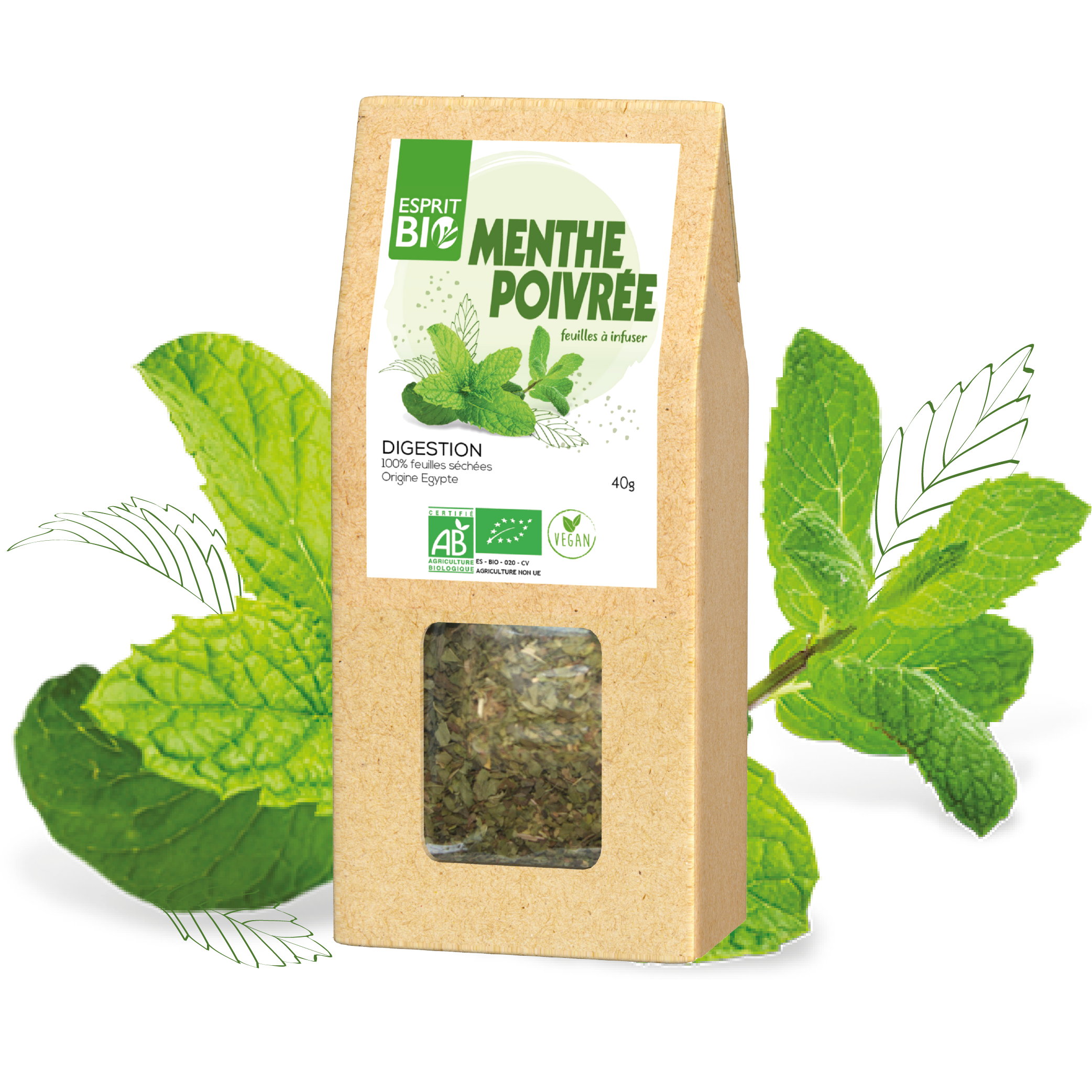 Menthe poivrée BIO - Les essentiels de SANTANE® - Plantes pour infusion