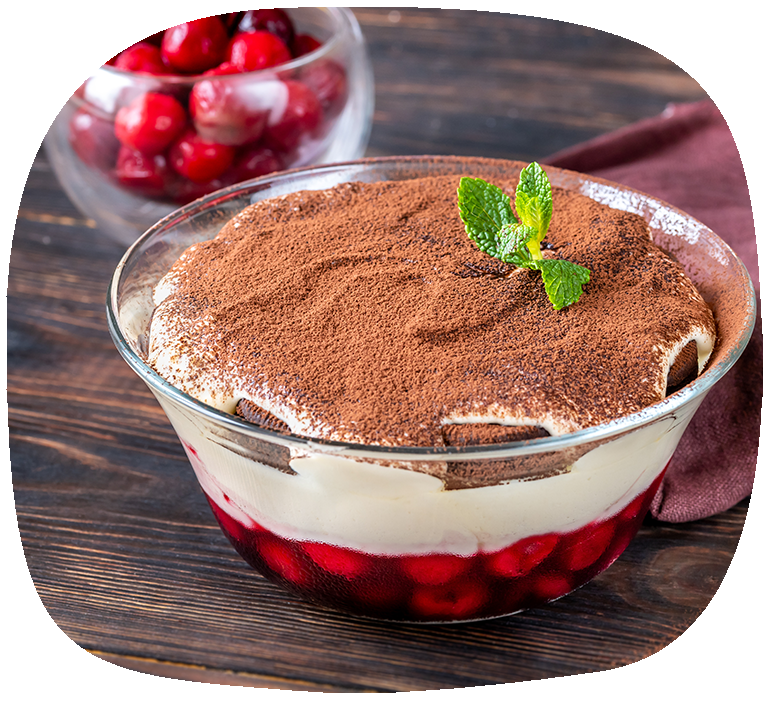 tiramisu cerises